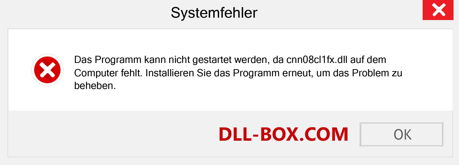 cnn08cl1fx.dll-Datei fehlt?. Download für Windows 7, 8, 10 - Fix cnn08cl1fx dll Missing Error unter Windows, Fotos, Bildern