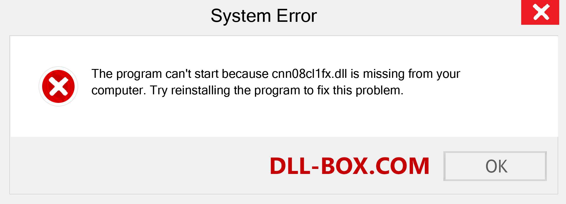  cnn08cl1fx.dll file is missing?. Download for Windows 7, 8, 10 - Fix  cnn08cl1fx dll Missing Error on Windows, photos, images