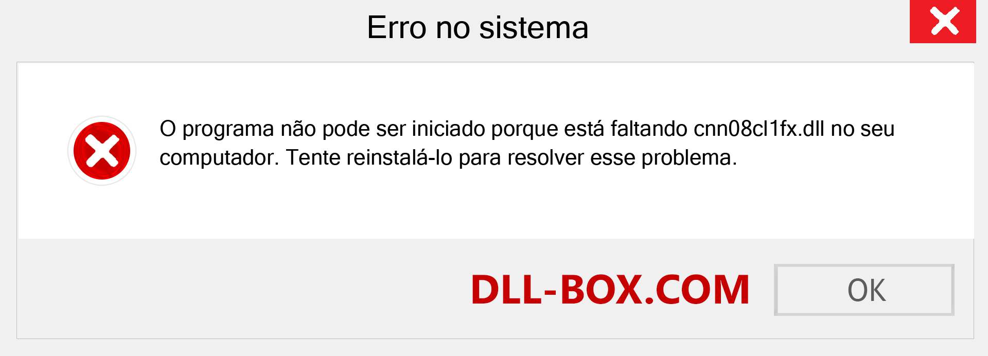 Arquivo cnn08cl1fx.dll ausente ?. Download para Windows 7, 8, 10 - Correção de erro ausente cnn08cl1fx dll no Windows, fotos, imagens